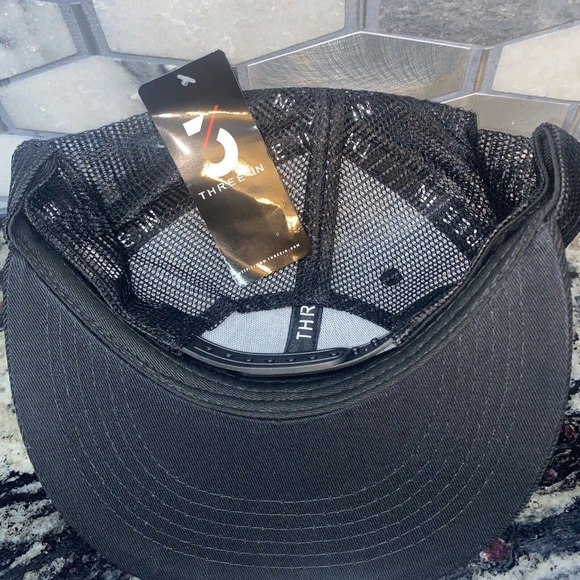 Three In Peterbilt Snapback Flat Bill Cap/Hat - Picture 3 of 4